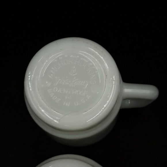 Set of 2 Vintage McDonalds Good Morning Coffee Mug Cup Fire King Anchor Hocking - Picture 6 of 7